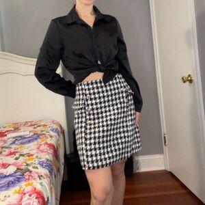 Black and white skirt